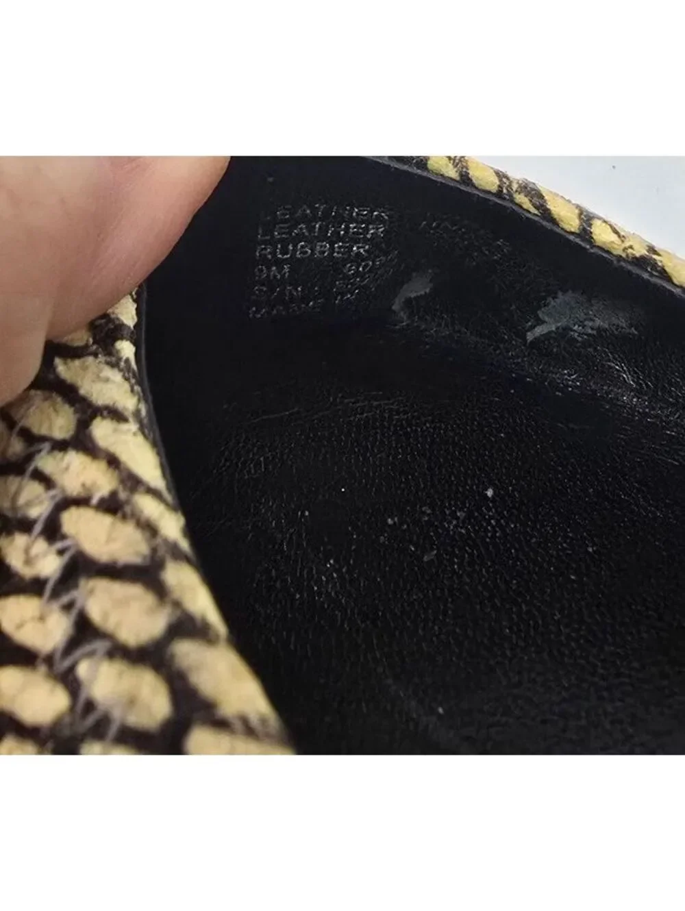 Tory Burch Reva Snake Print Leather Ballet Flats